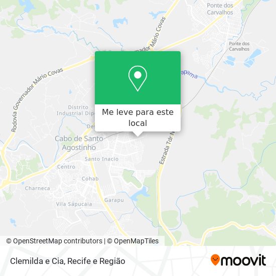 Clemilda e Cia mapa