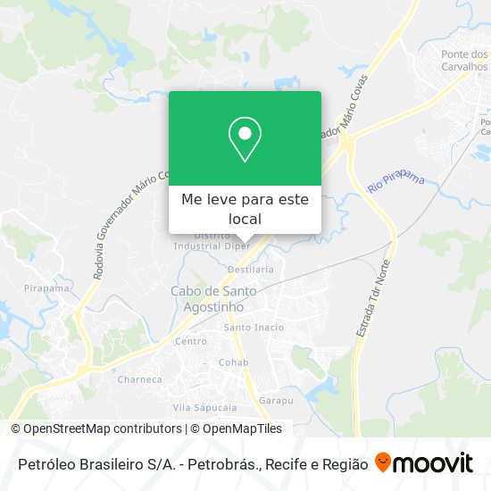 Petróleo Brasileiro S / A. - Petrobrás. mapa