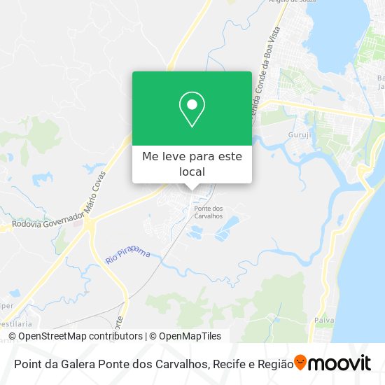 Point da Galera Ponte dos Carvalhos mapa