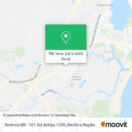 Rodovia BR - 101 Sul Antiga 1200 mapa
