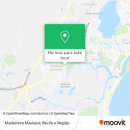 Madeireira Madepal mapa
