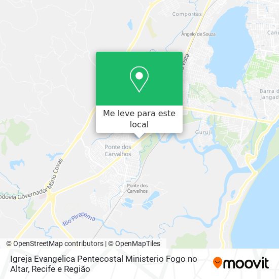 Igreja Evangelica Pentecostal Ministerio Fogo no Altar mapa