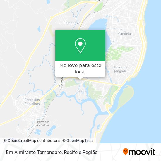Em Almirante Tamandare mapa