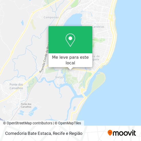 Comedoria Bate Estaca mapa