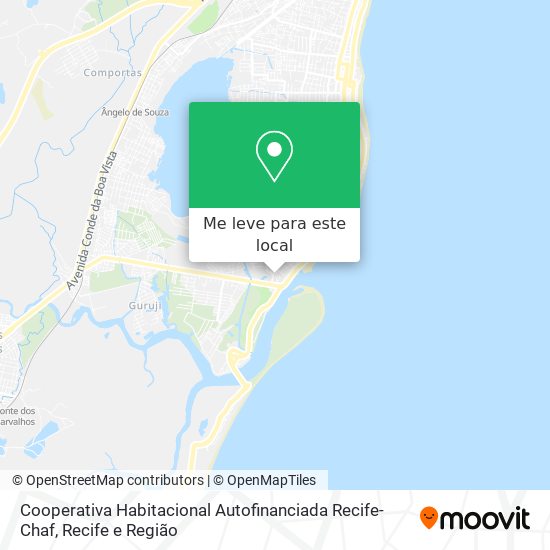 Cooperativa Habitacional Autofinanciada Recife-Chaf mapa
