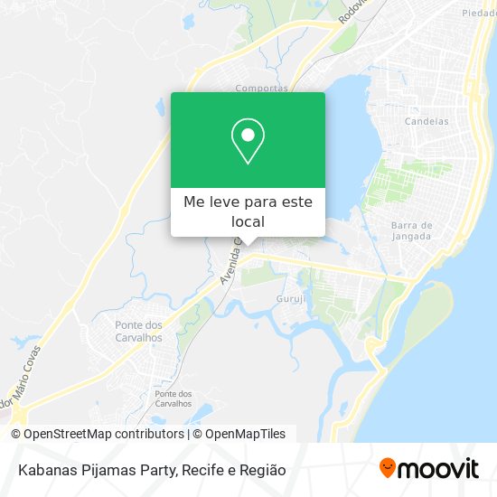 Kabanas Pijamas Party mapa
