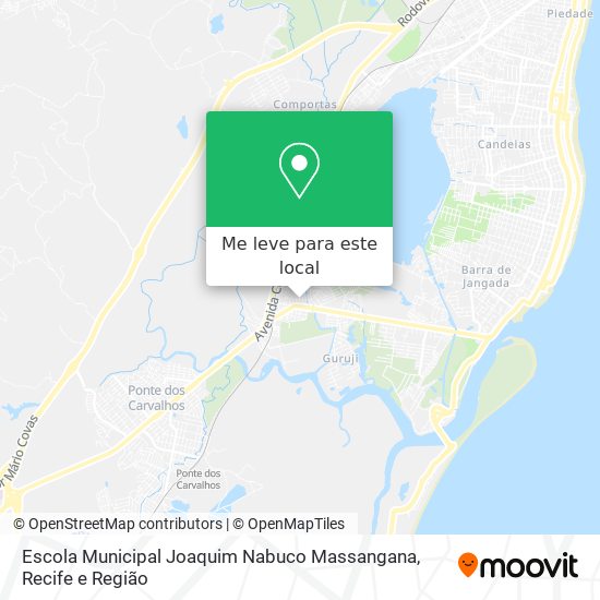 Escola Municipal Joaquim Nabuco Massangana mapa