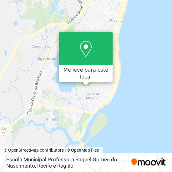 Escola Municipal Professora Raquel Gomes do Nascimento mapa