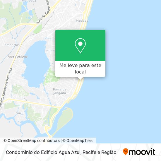 Condominio do Edificio Agua Azul mapa