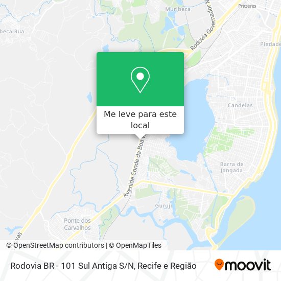 Rodovia BR - 101 Sul Antiga S / N mapa