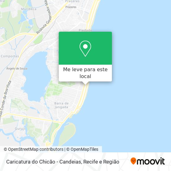 Caricatura do Chicão - Candeias mapa