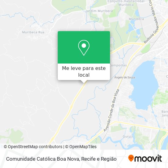 Comunidade Católica Boa Nova mapa