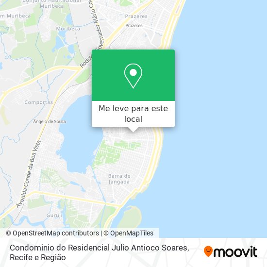 Condominio do Residencial Julio Antioco Soares mapa
