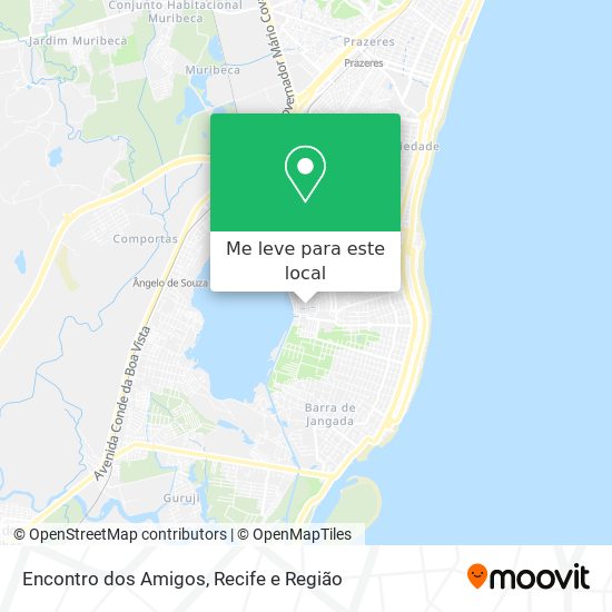 Encontro dos Amigos mapa