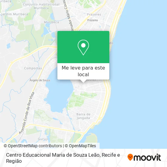 Centro Educacional Maria de Souza Leão mapa