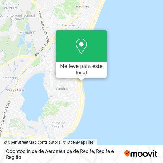 Odontoclínica de Aeronáutica de Recife mapa