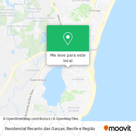Residencial Recanto das Garças mapa