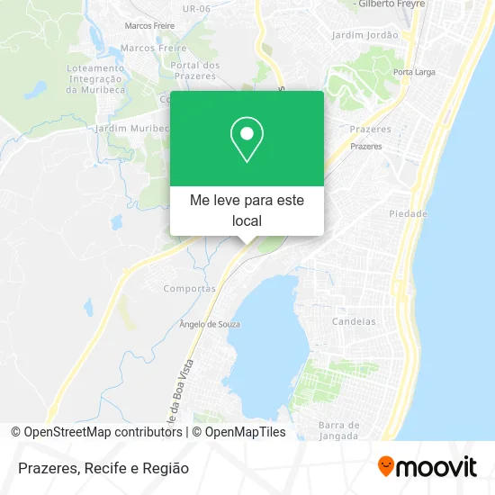 Prazeres mapa