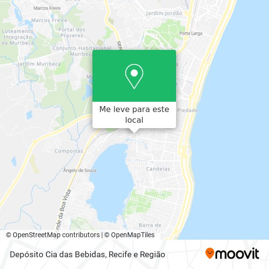 Depósito Cia das Bebidas mapa