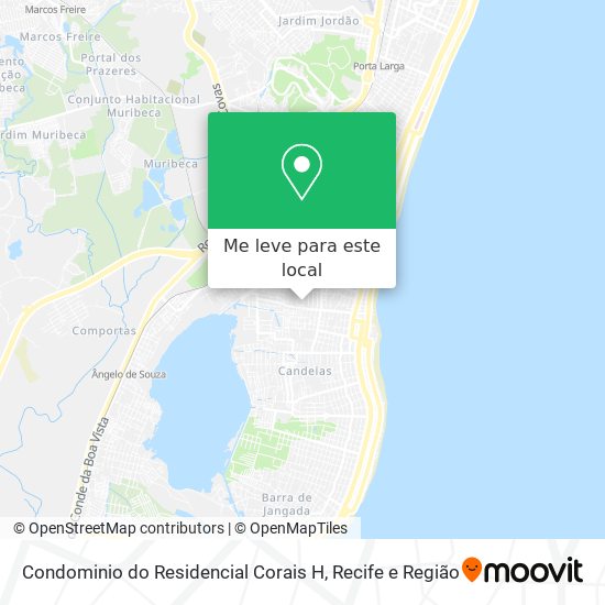 Condominio do Residencial Corais H mapa