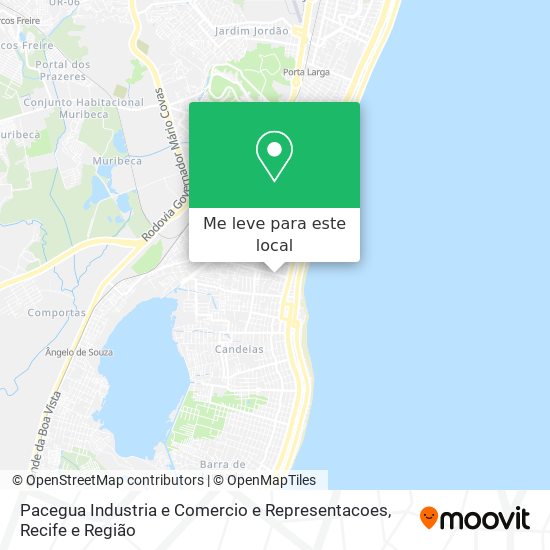 Pacegua Industria e Comercio e Representacoes mapa