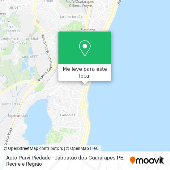 Auto Parvi Piedade - Jaboatão dos Guararapes PE mapa
