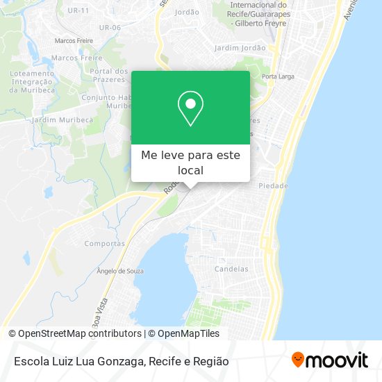 Escola Luiz Lua Gonzaga mapa