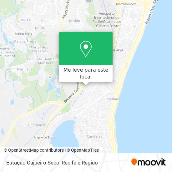 Estação Cajueiro Seco mapa