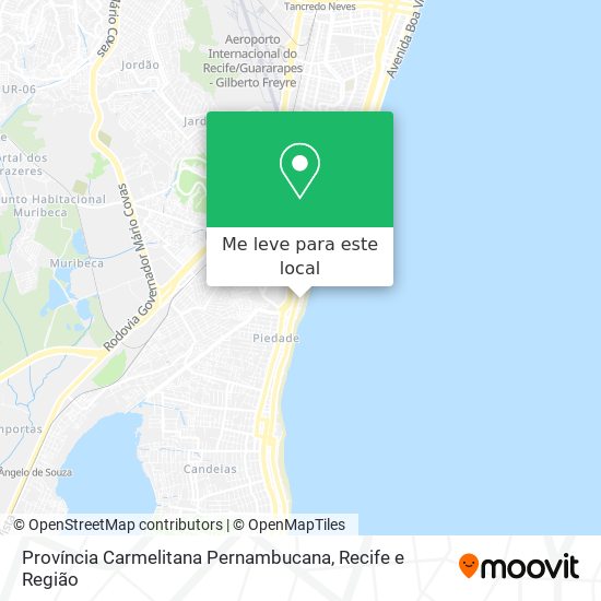 Província Carmelitana Pernambucana mapa