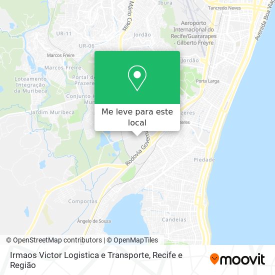 Irmaos Victor Logistica e Transporte mapa
