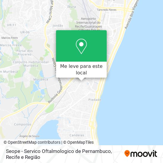 Seope - Servico Oftalmologico de Pernambuco mapa