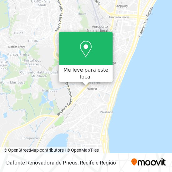 Dafonte Renovadora de Pneus mapa