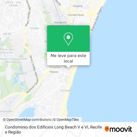 Condominio dos Edificios Long Beach V e VI mapa