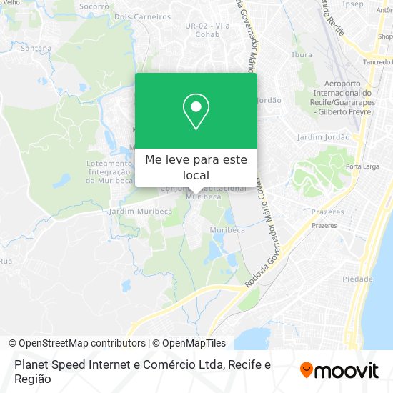 Planet Speed Internet e Comércio Ltda mapa