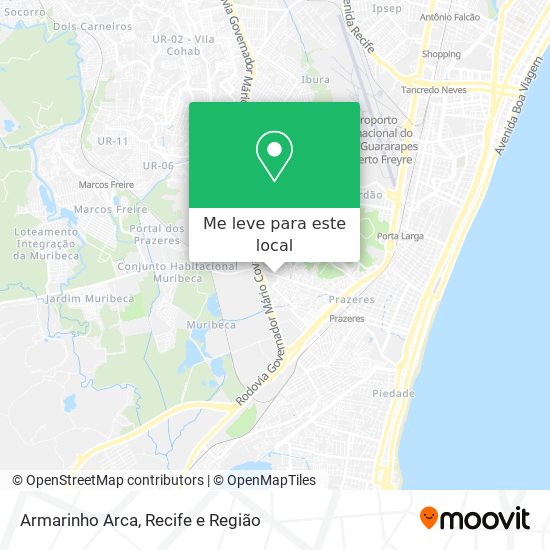 Armarinho Arca mapa