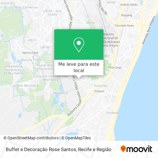 Buffet e Decoração Rose Santos mapa