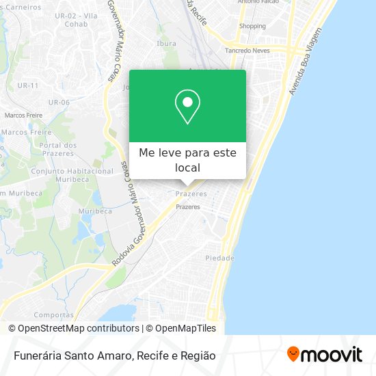 Funerária Santo Amaro mapa
