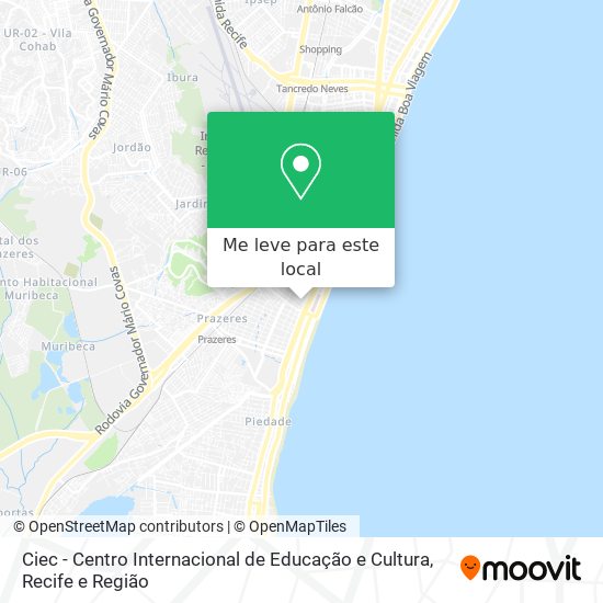 Ciec - Centro Internacional de Educação e Cultura mapa