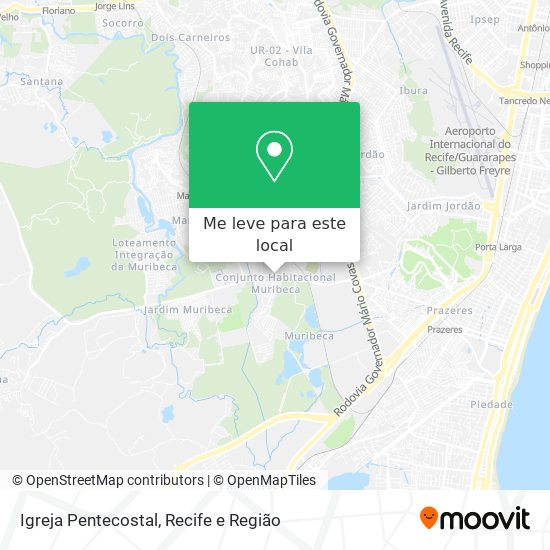 Igreja Pentecostal mapa