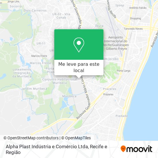Alpha Plast Indústria e Comércio Ltda mapa