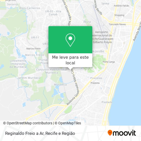 Reginaldo Freio a Ar mapa