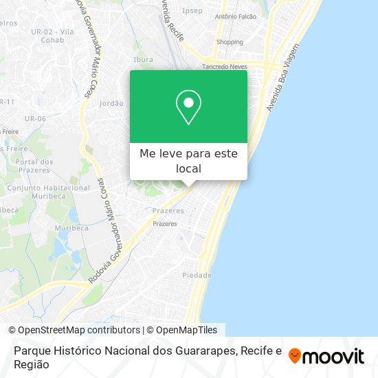 Parque Histórico Nacional dos Guararapes mapa