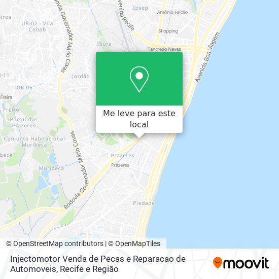 Injectomotor Venda de Pecas e Reparacao de Automoveis mapa