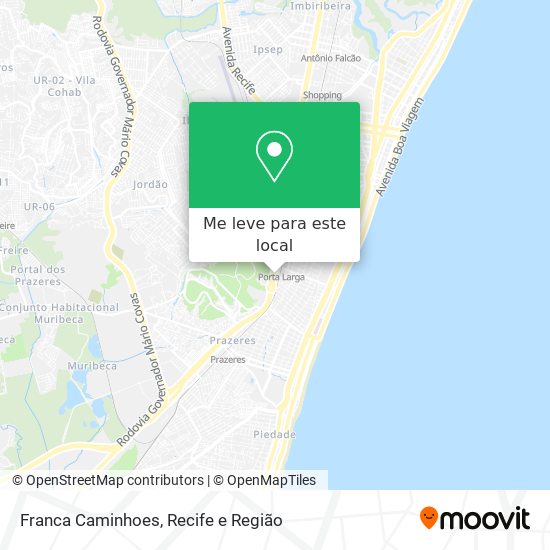 Franca Caminhoes mapa