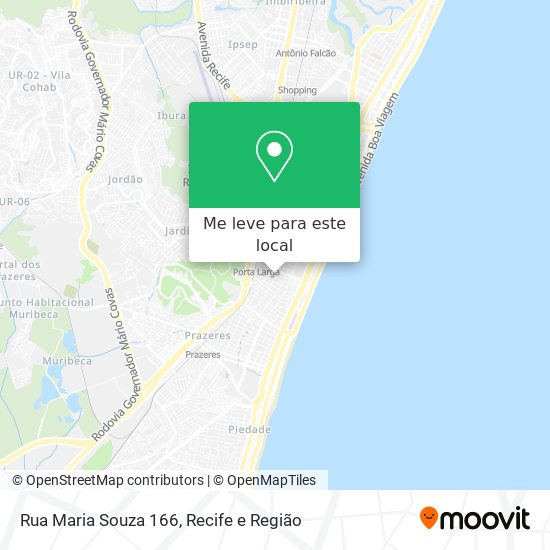 Rua Maria Souza 166 mapa