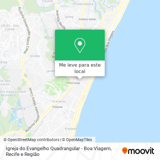 Igreja do Evangelho Quadrangular - Boa Viagem mapa