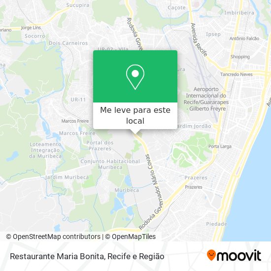 Restaurante Maria Bonita mapa