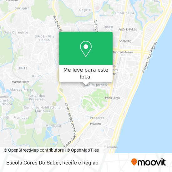 Escola Cores Do Saber mapa