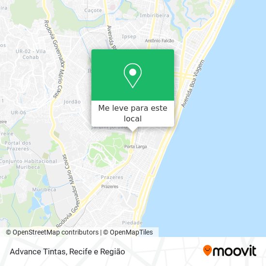 Advance Tintas mapa