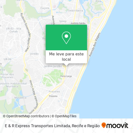 E & R Express Transportes Limitada mapa